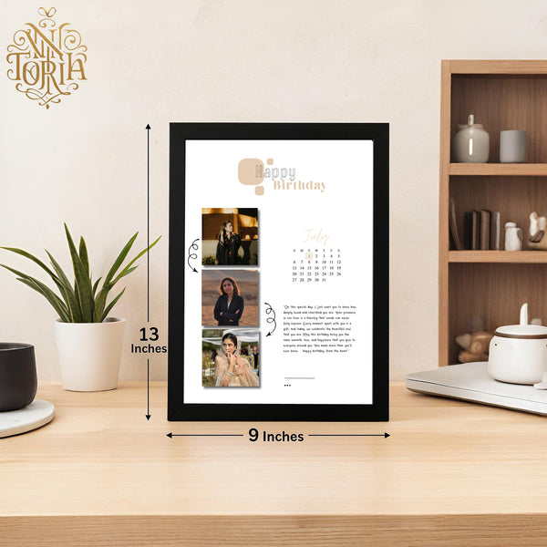 Personalized Birthday Memory Frame – Timeless Gift Idea