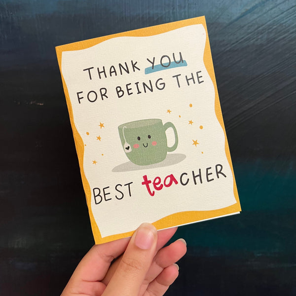Best Teacher Card
