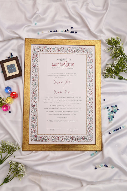 Virsa Custom Nikah Frame #12