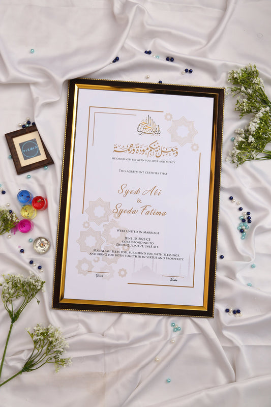 Anmol Custom Nikah Frame #1