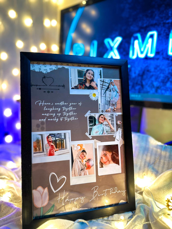 Customize Polarized Design Birthday Frame