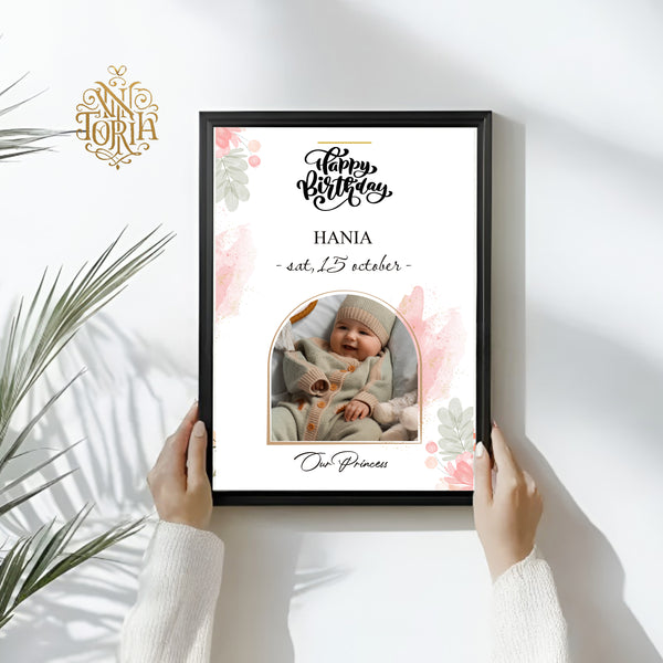 Vintoria Premium Personalized Baby Frame