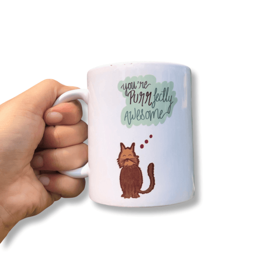 'You're Purr-fectly Awesome' Mug