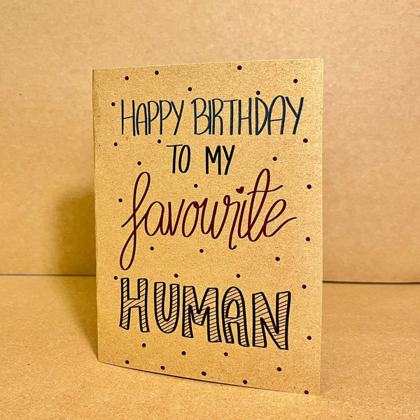 HBD FAV HUMAN Card