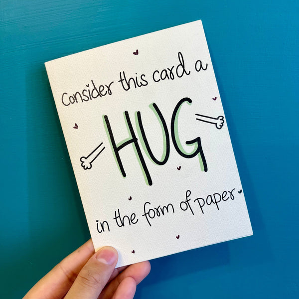 Hug In the Form of Paper Card 🤗