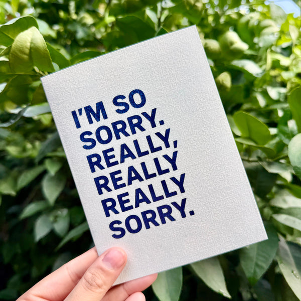 Im Really Sorry Card