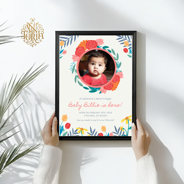Vintoria Personalized Newborn Frame