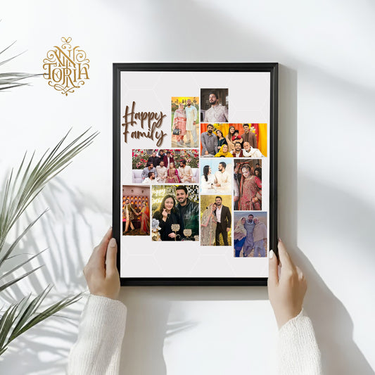 Happy Family Photo Collage Frame